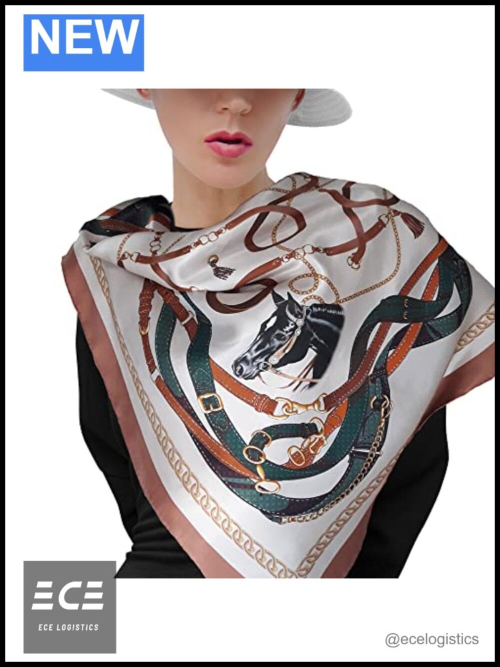 Silk Satin Square Scarf Hand Rolled Edges Neckerchief